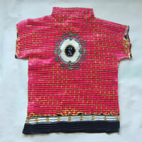 pleats tops  fuchsia pink