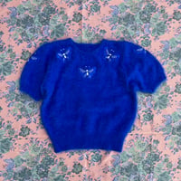 Angola bijou Blue Knit