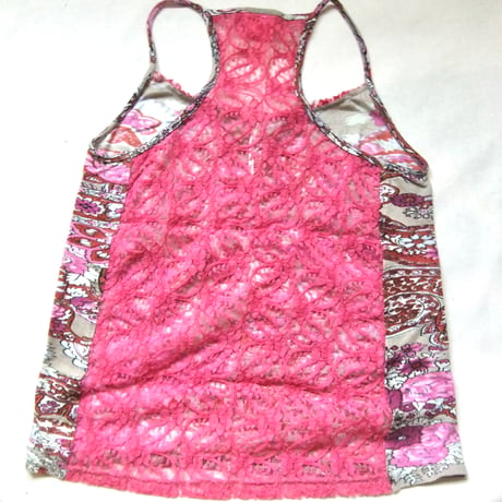pink race camisole