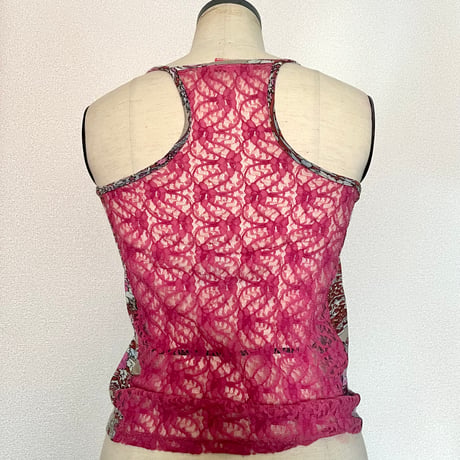 pink race camisole