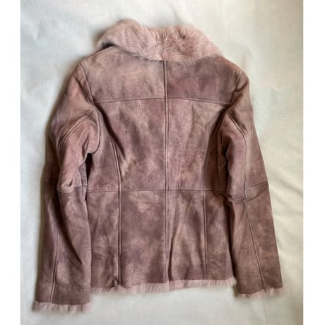 pink rabbit fur jacket