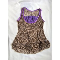 sheer leopard tank top