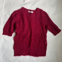 RED mohair  Knit