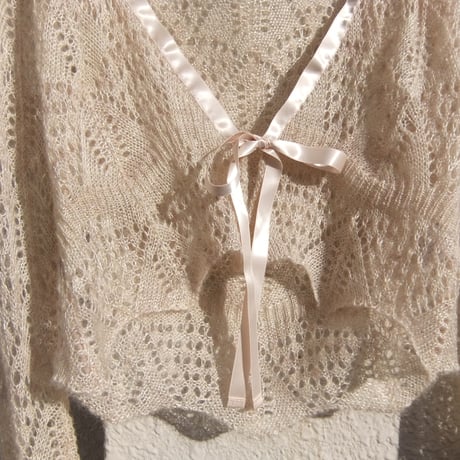 mohair ribbon cardigan