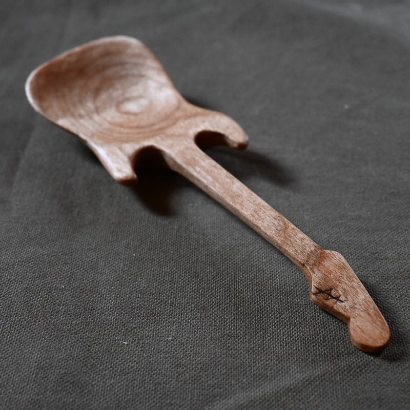 エレキリルト スプーン　美品 6-523-07 スプーン（ステンレス製） ヘラ付き匙 300mm 【AXEL