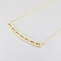 《Frame》  K18 レクタングルアーチネックレス// K18 Rectangle Arch Necklace