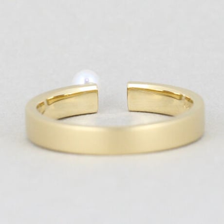 《Frame》  K18 ミニパール オープンリング// K18 Mini Pearl Open Ring