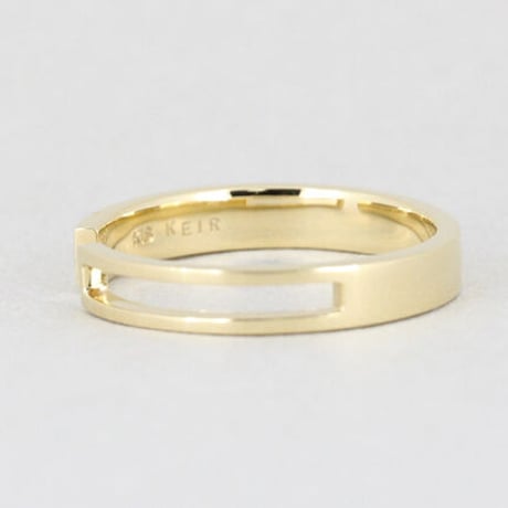 《Frame》  K18/K10 レクタングル オープンリング// K18/K10 Rectangle Open Ring