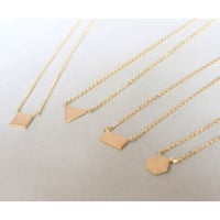《Parts》 K10 ワンポイント ネックレス//K10 One-Point Necklace