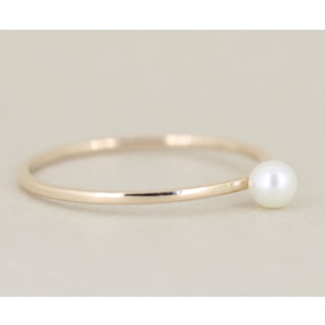 《Parts》 K10 パズルリング(スフィア/パール・ホワイト）//K10 Puzzle Ring(Sphere/Pearl・White)