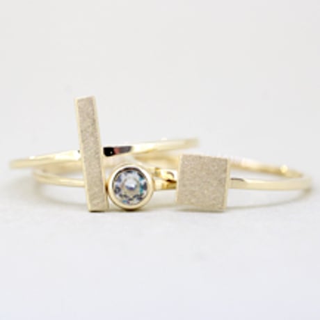 《Parts》 K10 パズルリング(スクエア）//K10 Puzzle Ring(Square)