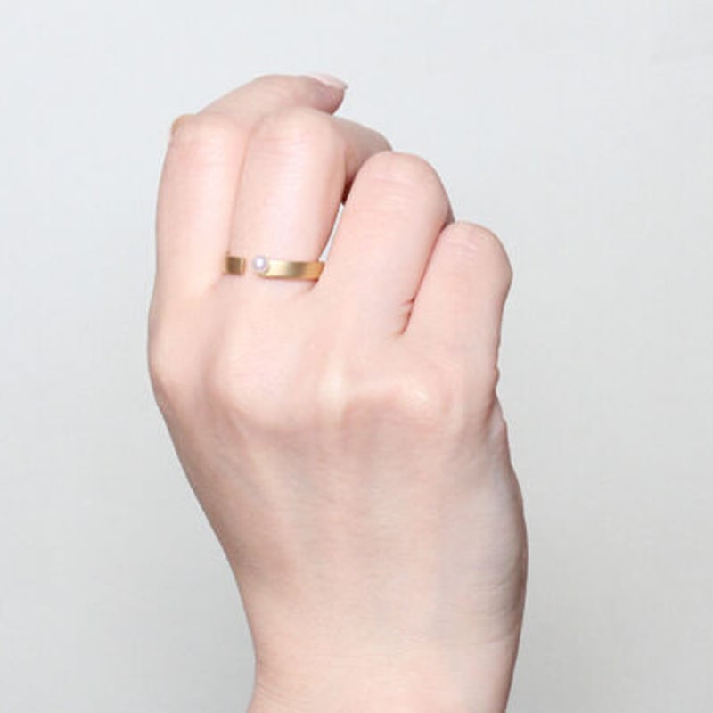 K18 ミニパール　リング K18 ミニパールリング