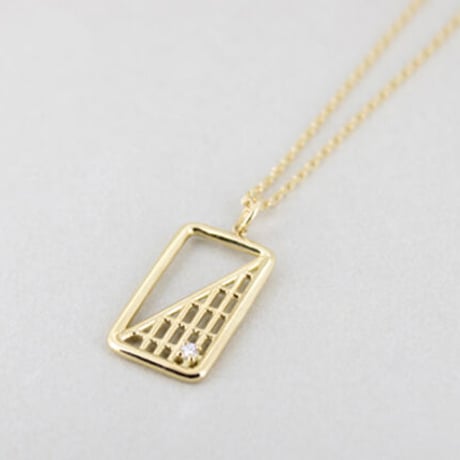 《Lattice》  K18 トライアングル タグ ペンダントトップ// K18 Triangle Tag Pendant Top