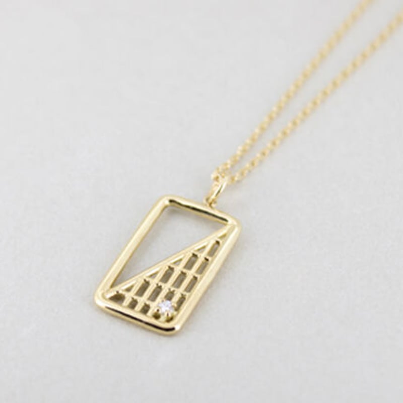 【美品】ネックレス　ペンダント　地金　K18　トライアングル　三角形 楽天市場】K18 オニキス トライアングル ネックレス 18金 18k