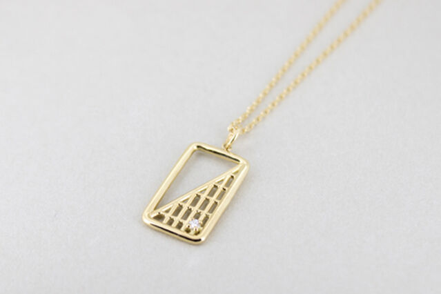 Lattice》 K18 トライアングル タグ ペンダントトップ// K18 Triang