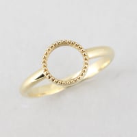 《Frame》  K18/K10 ミルグレイン サークルリング// K18/K10 Milgrain Circle Ring