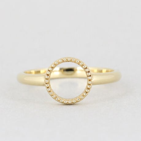 《Frame》  K18/K10 ミルグレイン サークルリング// K18/K10 Milgrain Circle Ring