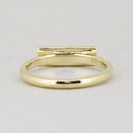 《Stripes》  K18 レクタングル　ダイヤモンドリング "ハーモニカ"//K18 Rectangle Diamond Ring "HARMONICA"