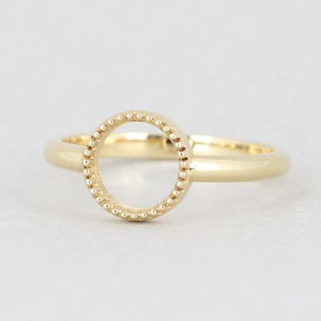 《Frame》  K18/K10 ミルグレイン サークルリング// K18/K10 Milgrain Circle Ring