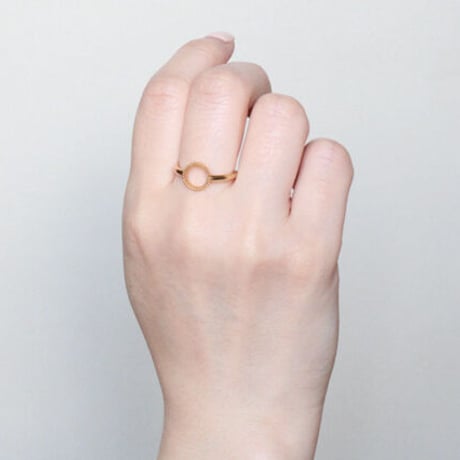《Frame》  K18/K10 ミルグレイン サークルリング// K18/K10 Milgrain Circle Ring