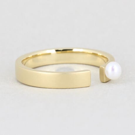 《Frame》  K18 ミニパール オープンリング// K18 Mini Pearl Open Ring