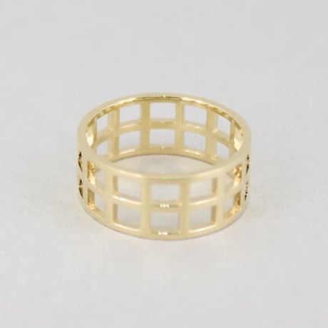 《Lattice》  K18/K10  ワイドリング　"ショコラ"//K18/K10 Wide Ring "CHOCOLAT"