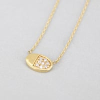 《Frame》  K18 オーバル ダイヤモンドパヴェネックレス //K18 Oval Diamond Pave Necklace