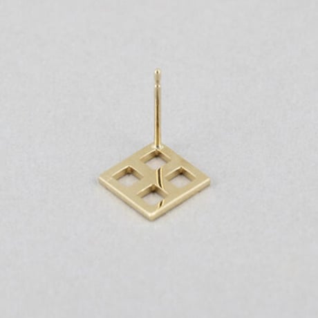 《Lattice》  K18/K10 ロンバスピアス //K18/K10 Rhombus Pierce