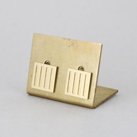 《Stripes》  K18/K10 スクエアピアス// K18/K10  Square Pierce