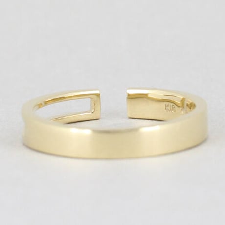 《Frame》  K18/K10 レクタングル オープンリング// K18/K10 Rectangle Open Ring