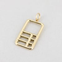 《Lattice》  K18 レクタングル タグ ペンダントトップ//K18 Rectangle Tag Pendant Top
