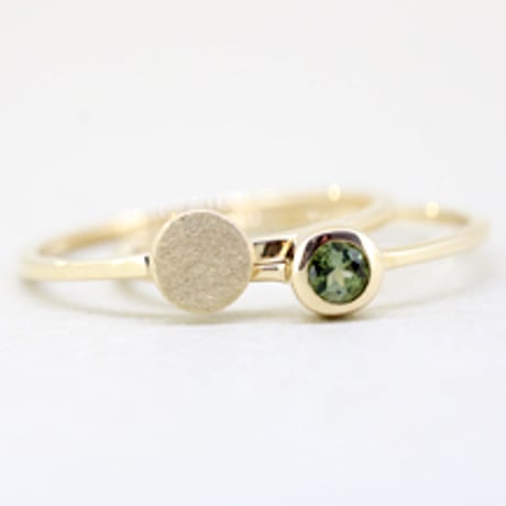 《Parts》 K10 パズルリング(トルマリン/グリーン）//K10 Puzzle Ring(Tourmaline/Green)