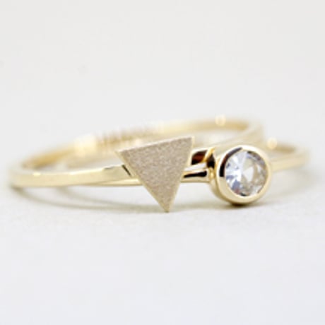 《Parts》 K10 パズルリング(ホワイトサファイア）//K10 P0uzzle Ring(White Sapphire)