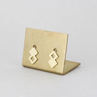 《Combination》  K18/K10 ダブルスクエアピアス// K18/K10 Double Square Pierce