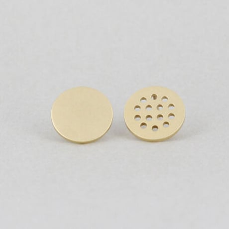 《Combination》  K18/K10 サークルインサークルピアス// K18/K10 Circle in Circle Pierce