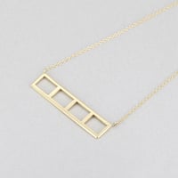 《Frame》  K18 4レクタングルネックレス//K18 4Rectangle Necklace