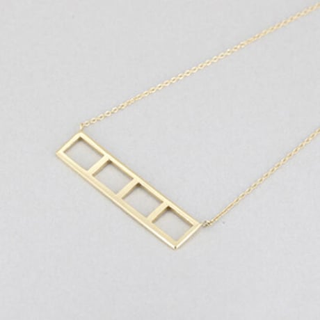 《Frame》  K18 4レクタングルネックレス//K18 4Rectangle Necklace