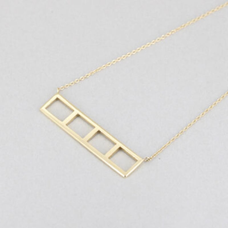 Frame》 K18 4レクタングルネックレス//K18 4Rectangle Neckl