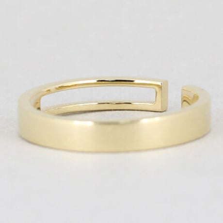 《Frame》  K18/K10 レクタングル オープンリング// K18/K10 Rectangle Open Ring