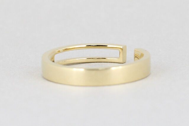 Frame》 K18/K10 レクタングル オープンリング// K18/K10 Recta