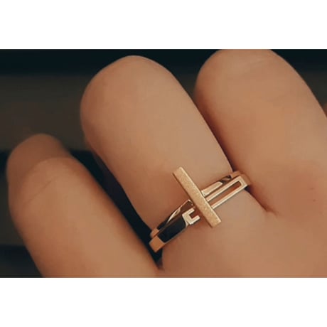 《Parts》パズルリングプラス (K10シグネット)// Puzzle RIng＋(K10 Signet)