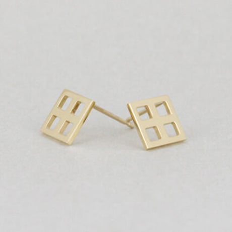 《Lattice》  K18/K10 ロンバスピアス //K18/K10 Rhombus Pierce