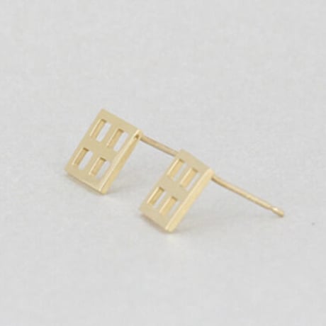 《Lattice》  K18/K10 ロンバスピアス //K18/K10 Rhombus Pierce