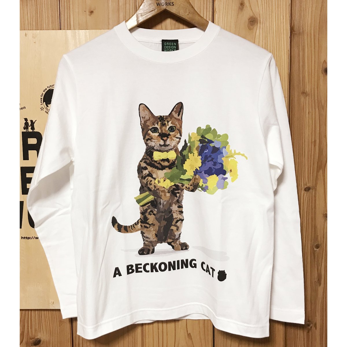 はにゃ束ねこ『ハーニャ』-ロンT | A BECKONING CAT