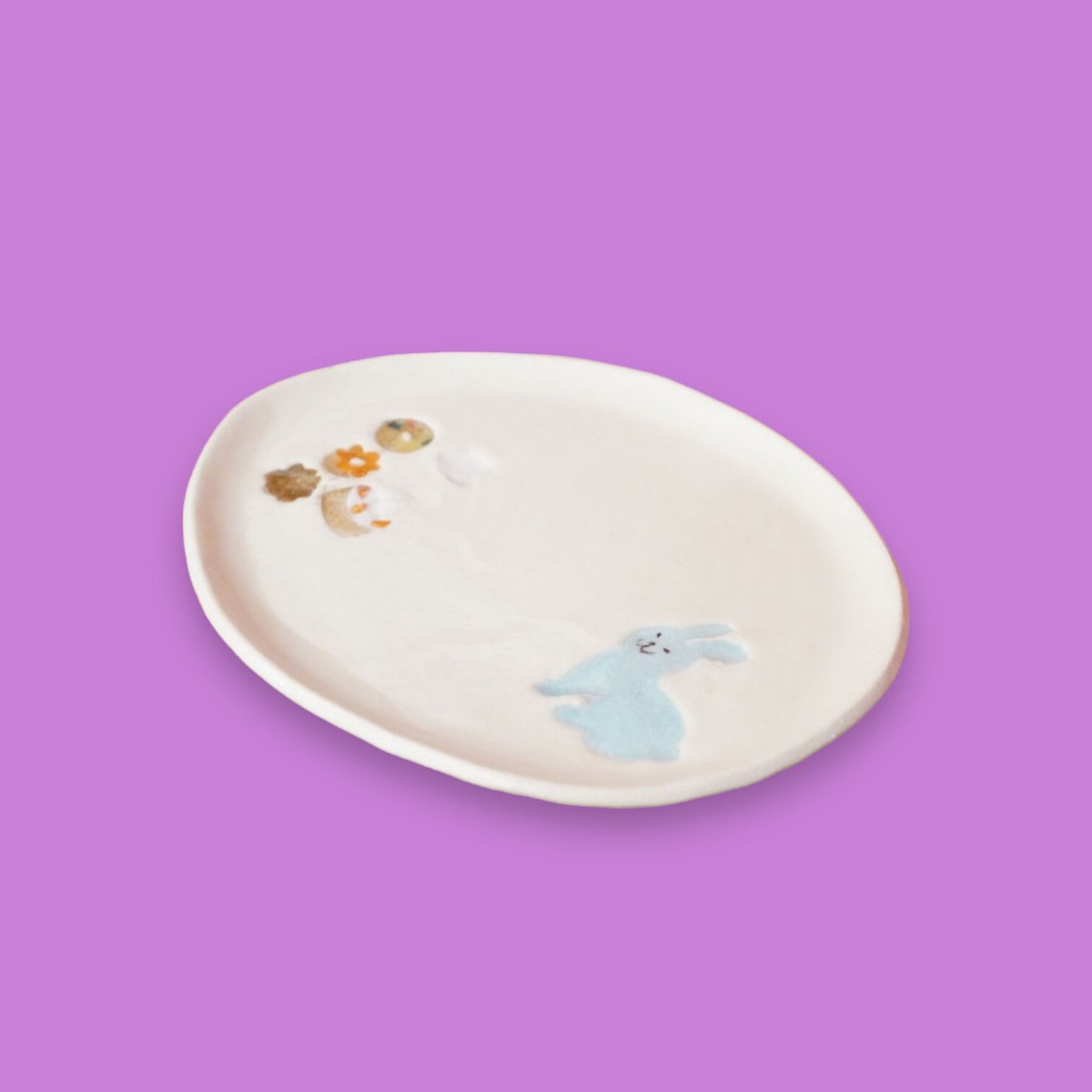 【希少】【美品】【皿】卵型陶器焼き物アートピース 福田友子□卵型皿 | うつわと雑貨のお店 minamo