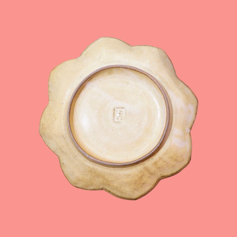 野村拓矢□輪花皿（白） | うつわと雑貨のお店 minamo