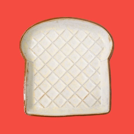 野村拓矢■格子模様食パン皿