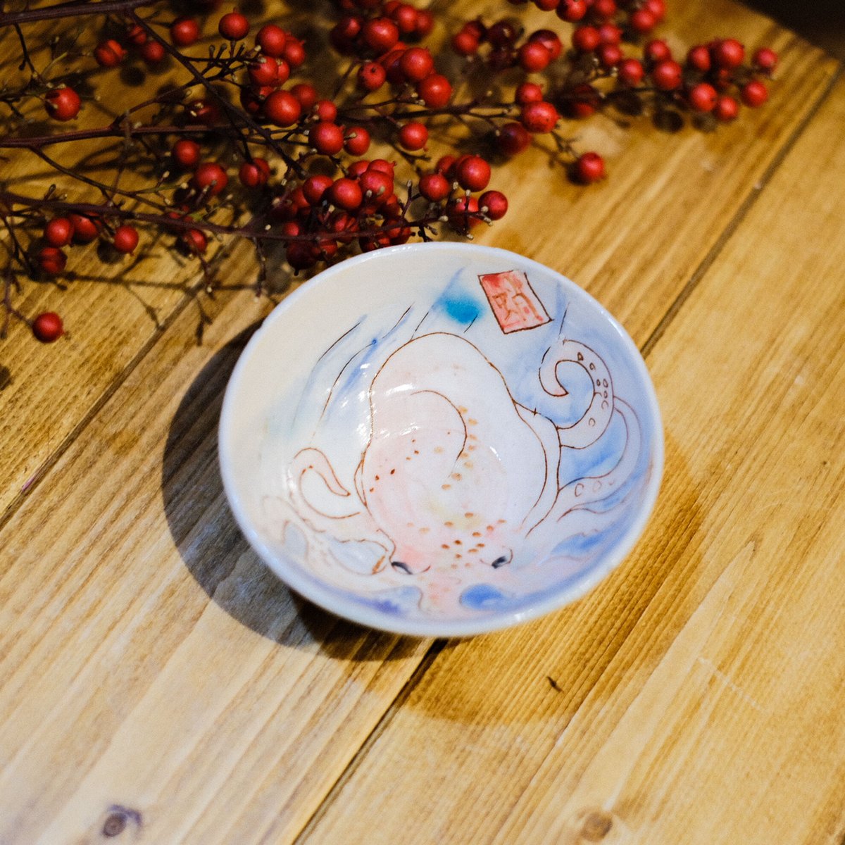 田川亞希□海の生き物酒器（蛸） | うつわと雑貨のお店 minamo