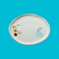小渕祥子□オーバルプレート（S） | うつわと雑貨のお店 minamo