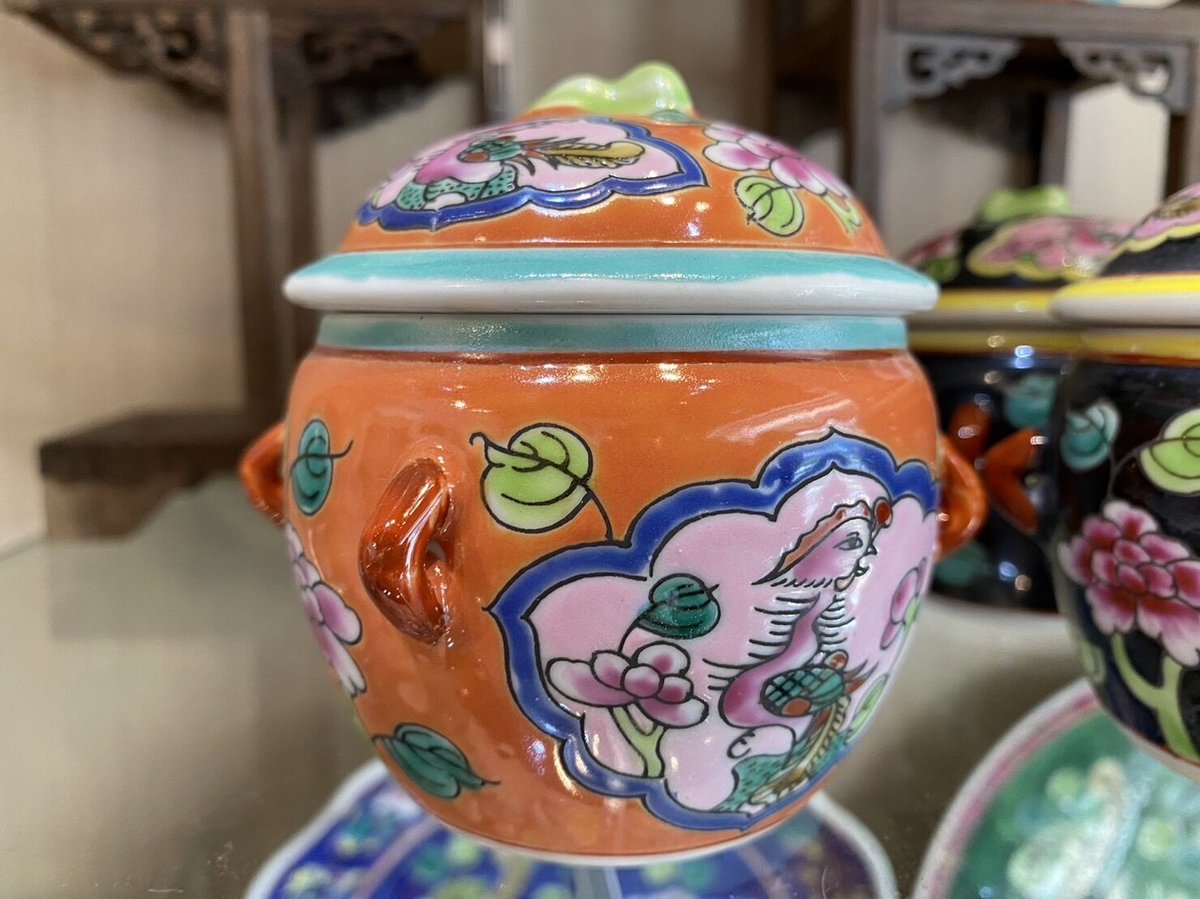 プラナカン陶器　カムチェン プラナカン陶器 カムチェン プラナカン・カムチェン小皿セット